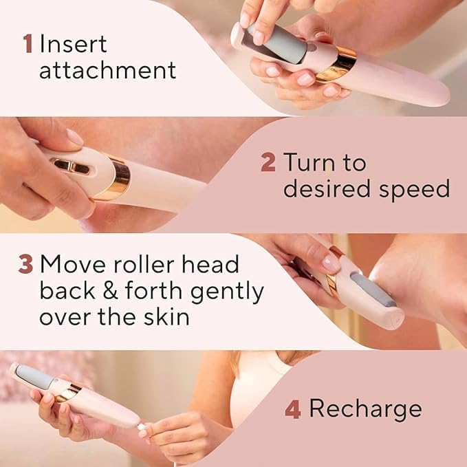 Cordless Electric Callus Remover – At‑Home Pedicure