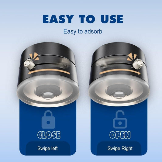 Vacuum‑Lock Magnetic Phone Holder – 360° Car/Glass Mount