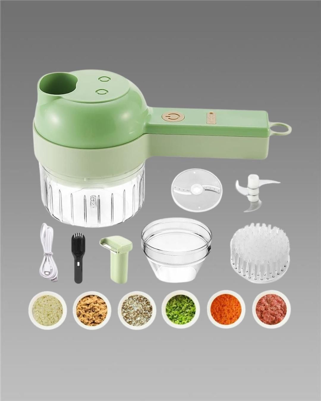 SwiftChop 4‑in‑1 Mini Electric Processor