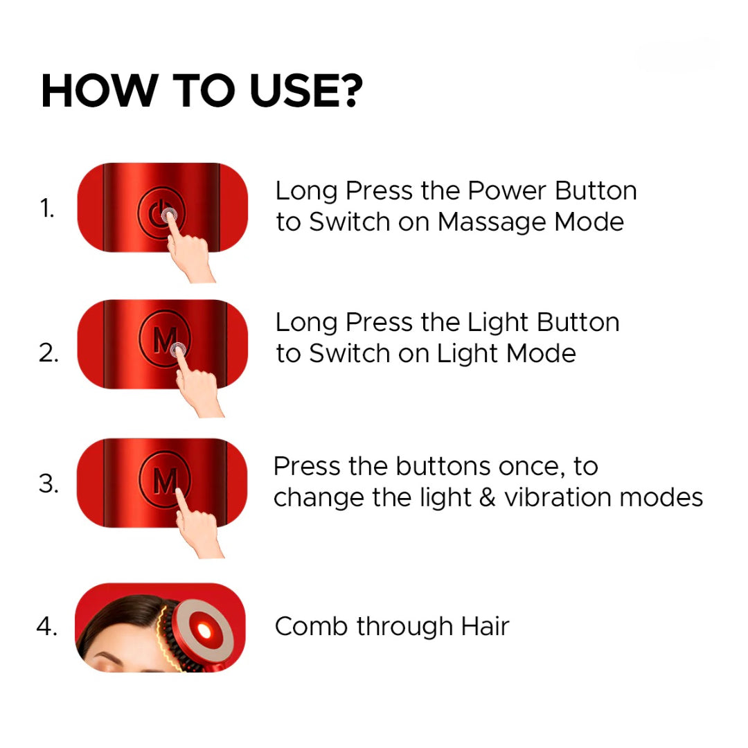 TrioScalp 3-in-1 Red-Light Hair Scalp Revive