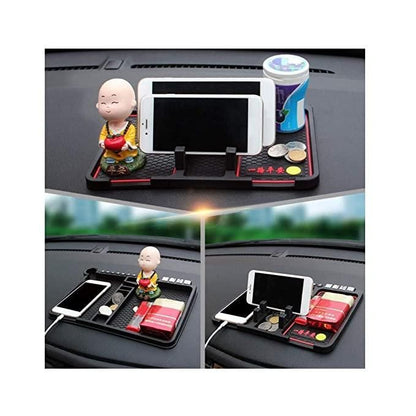 HSR Anti‑Slip Dashboard Phone & GPS Holder – Silicone Pad Organizer