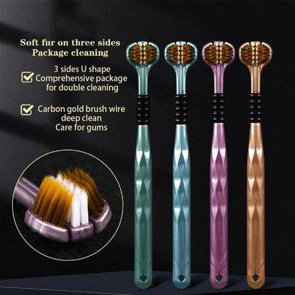 TriBrush 360 – 3‑Sided Toothbrush