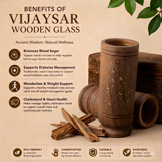 Vijaysar Wooden Glass